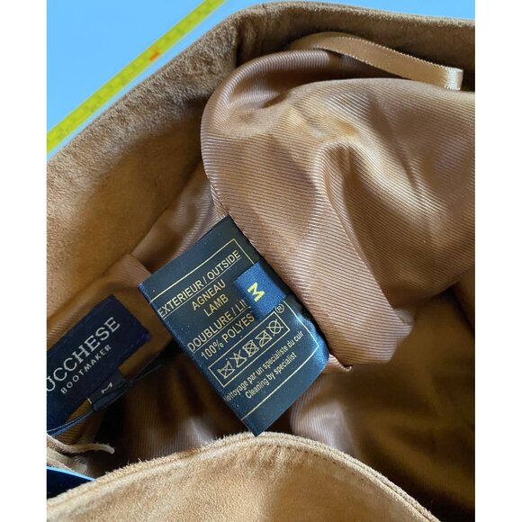 Lucchese Annabelle Lamb Leather Fringe Skirt Cinnamon Tan Suede Size M NWT - Picture 12 of 15